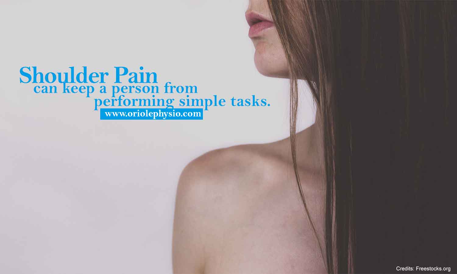 Shoulder pain can keep a person from performing simple tasks.