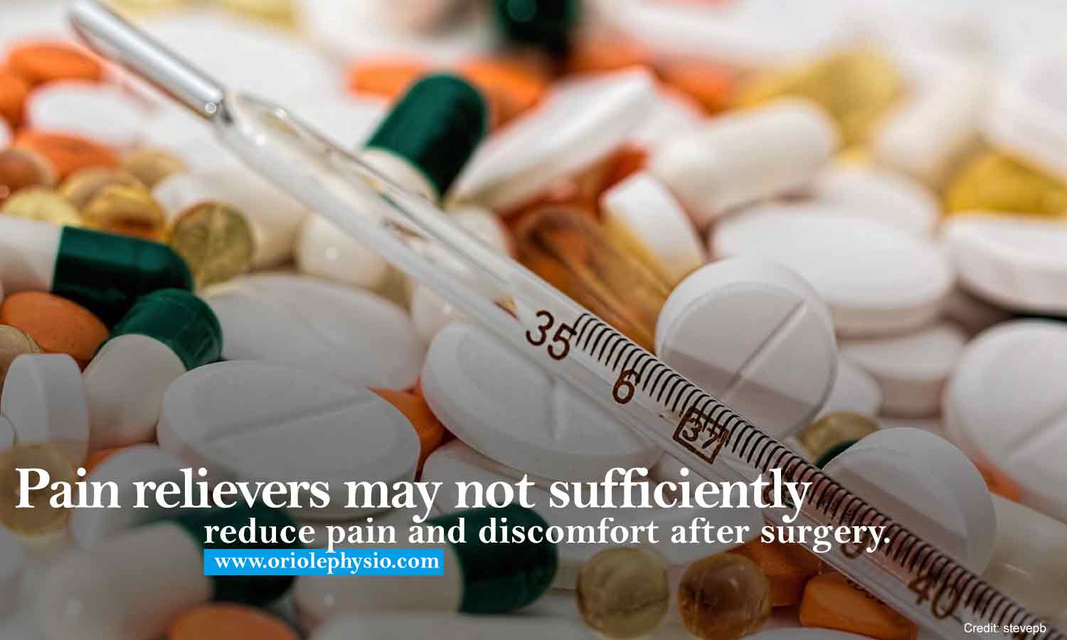 Pain relievers may not sufficiently reduce pain and discomfort after surgery.